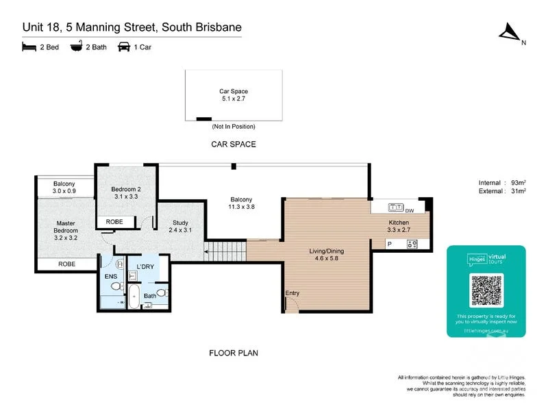 Floor plan of 18/5 Manning Street